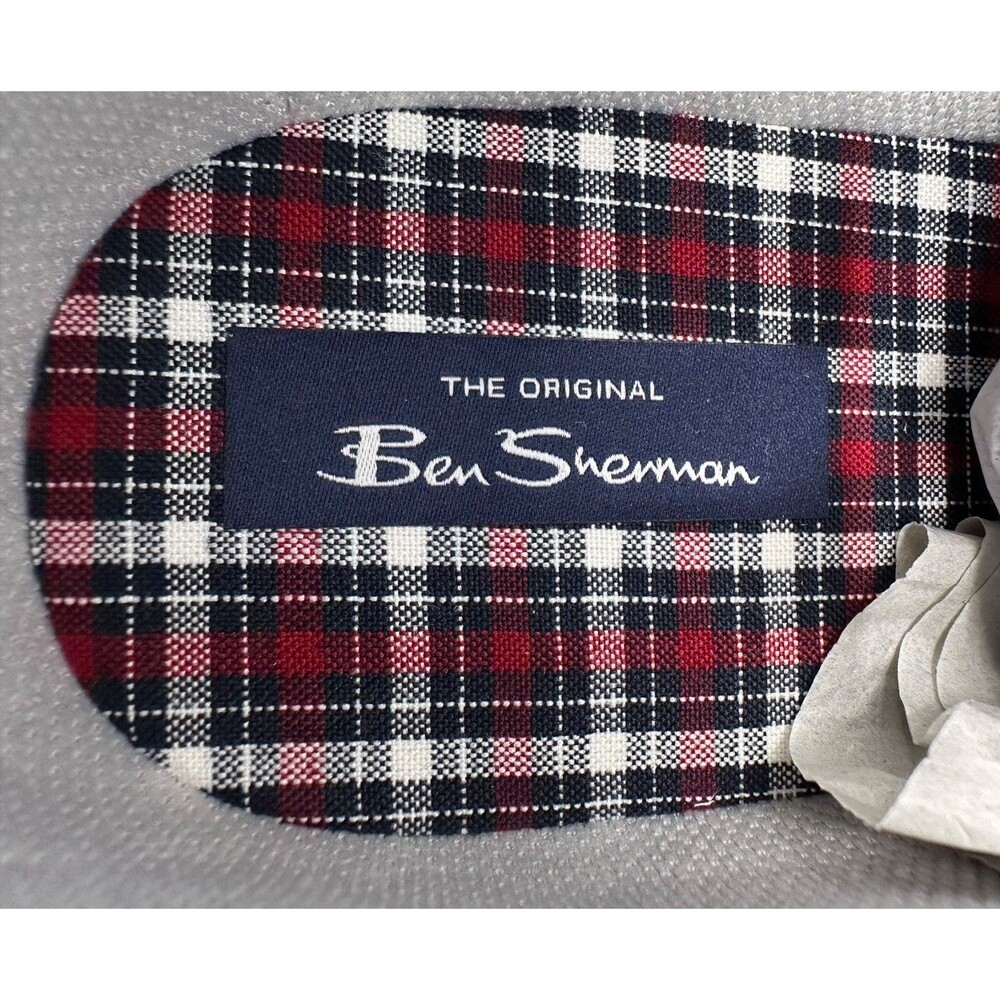 BEN SHERMAN Men's 8.5D NEW Hawthorn Glacier Gray & White Canvas Sneakers - Picture 5 of 8